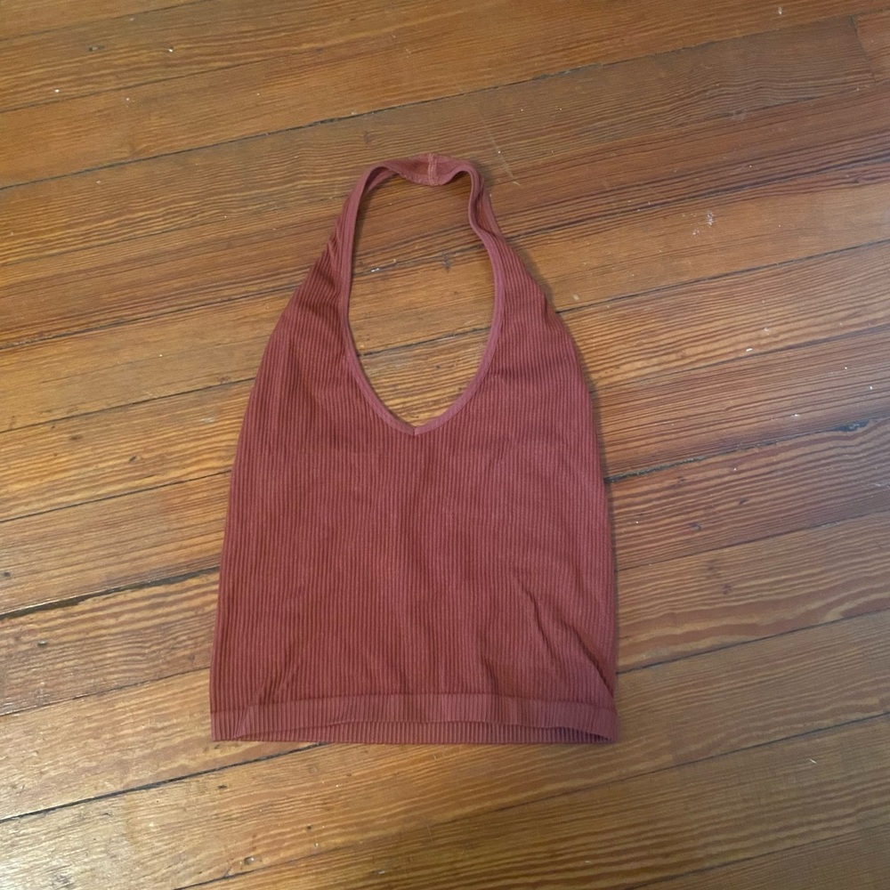 Urban Outfitters Ribbed Halter Crop Top